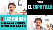 CUATRO LECCIONES DE POLÍTICA Y ECONOMÍA AMBIENTAL PRESA ZAPOTILLO