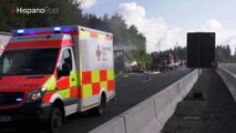 Al menos 18 muertos al chocar e incendiarse autobús de jubilados en Baviera