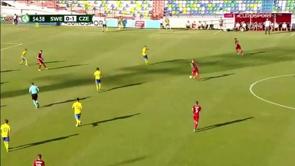 Turyna Goal HD - Denmark U19 0-2 Czech Republic U19 - EURO U19 2017