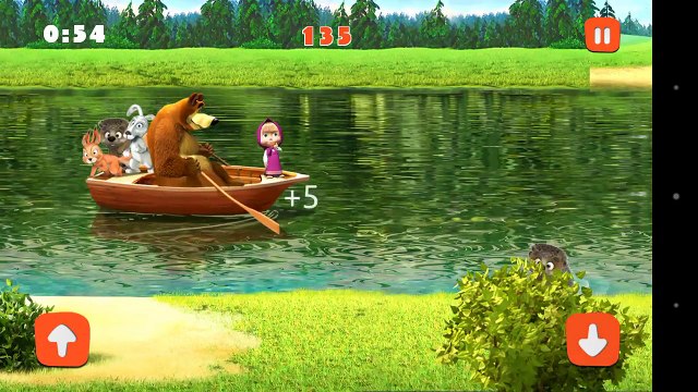 Maşha ve Koca Ayı _ Nehire Düşen Hayvanları Kurtarıyor,Çizgi film izle animasyon egitici 2017