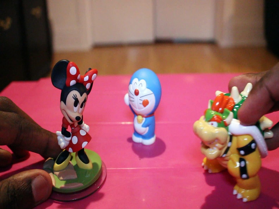 BOWSER IS A NOT A GOOD FRIEND MINNIE MOUSE MICKEY DORAEMON SUPER MARIO KART FIGURE  DISNEY Toys Kids Video