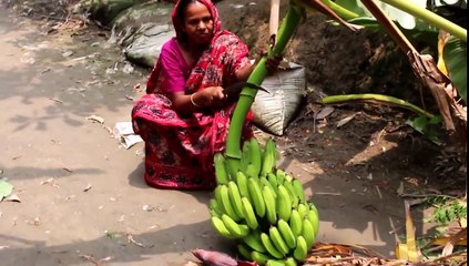 Village Food   Green banana curry   Grandmother recipes-62