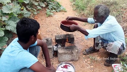 RABBIT Roast Prepared by my Daddy in my village   Village food factory