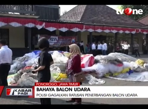 Polisi Gagalkan Ratusan Penerbangan Balon Udara Raksasa