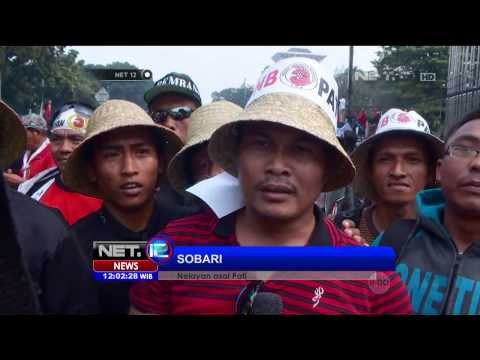 Ribuan nelayan gelar aksi unjuk rasa di depan kantor Kementrian Kelautan - NET12