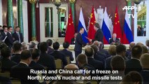 Russia, China urge freeze on N.Korea missile tests