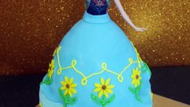 FROZEN Snow Globe Cake! Disney Frozen Fever Princess Cake with Anna, Olaf, Elsa and the wh