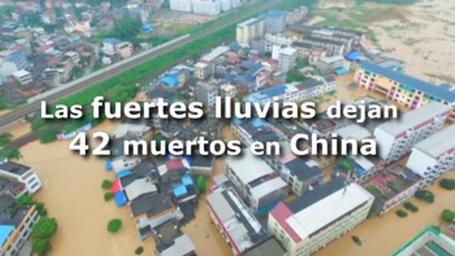 Lluvias torrenciales dejan al menos 42 muertos y 21 desaparecidos en China