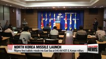North Korea fires ballistic missile into East Sea