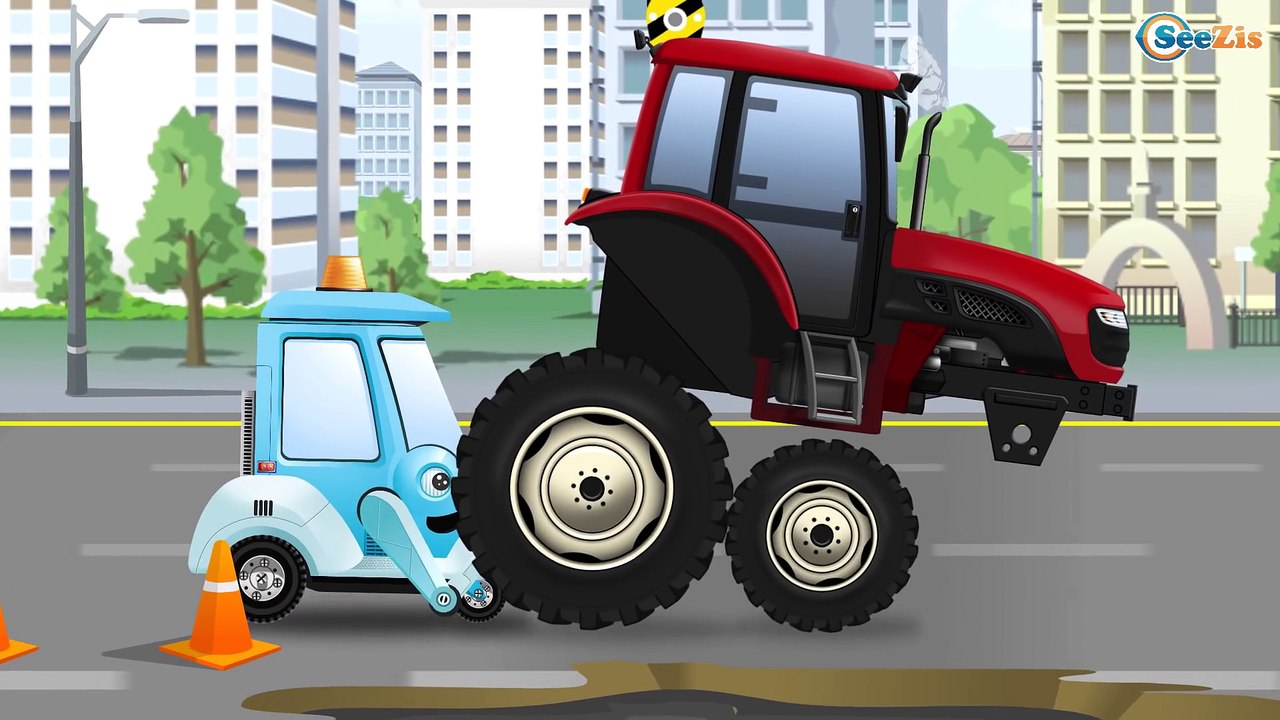 Мультфильмы для детей! Экскаватор Грузовик и Кр...