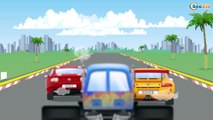 Real Monster Truck Vs Cop Car CRASH | Monster Trucks For Kids - 2D Kids Animation
