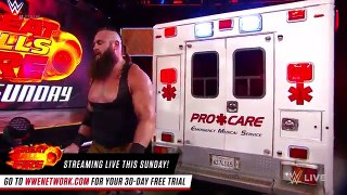Roman Reigns Spears Braun Strowman off the stage_ Raw, July 3, 2017