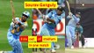 Sourav Ganguly Hits 3 Sixes out of stadium