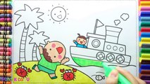 How to Draw Boy and Girl - Drawing & Colouring for Kids | Coloring Pages Videos For Children