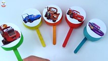 Learn Colors Disney Cars Toys Lightning McQueen Chick Hicks Surprise Egg and Toy Collector