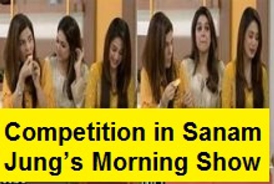 Mango Eating Competition in Sanam Jung’s Morning Show