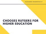 Alexandra Rosenstein of CT Chooses Rutgers for Higher Education