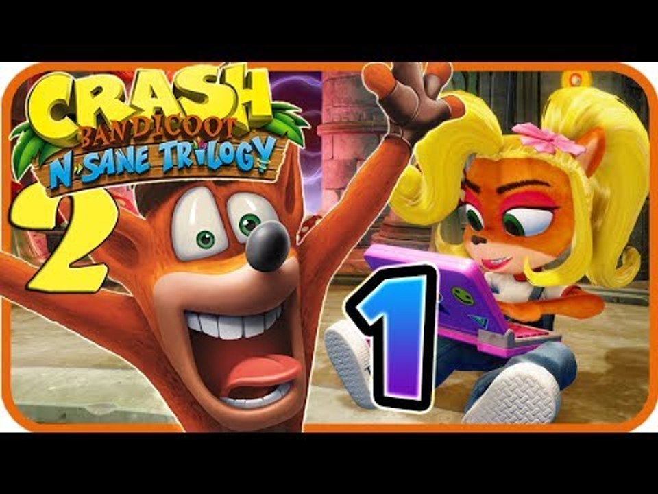 Crash Bandicoot N. Sane Trilogy Walkthrough Part 1 (PS4) Crash 2 - World 1