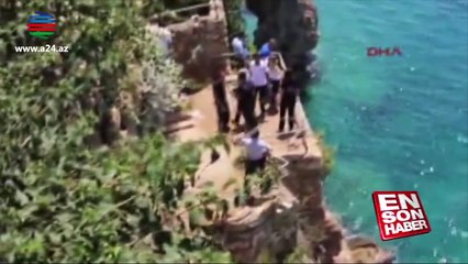 Sevgilisi ilə dalaşan qız 30 metr yüksəklikdən özünü dənizə atdı