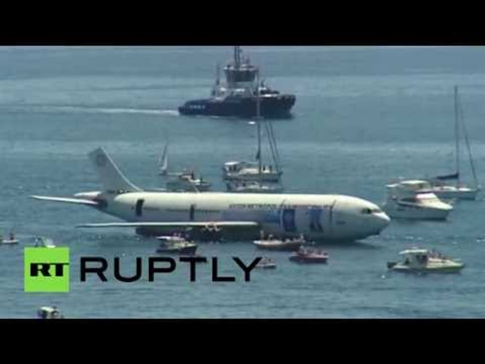 Turkey sinks old Airbus jet to create artificial reef to keep diving tourism afloat