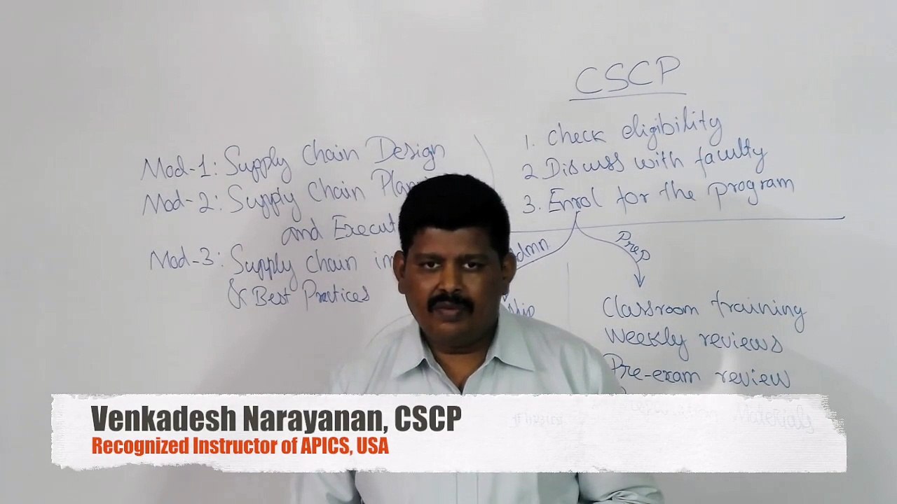 Supply Chain- CSCP Certification Process