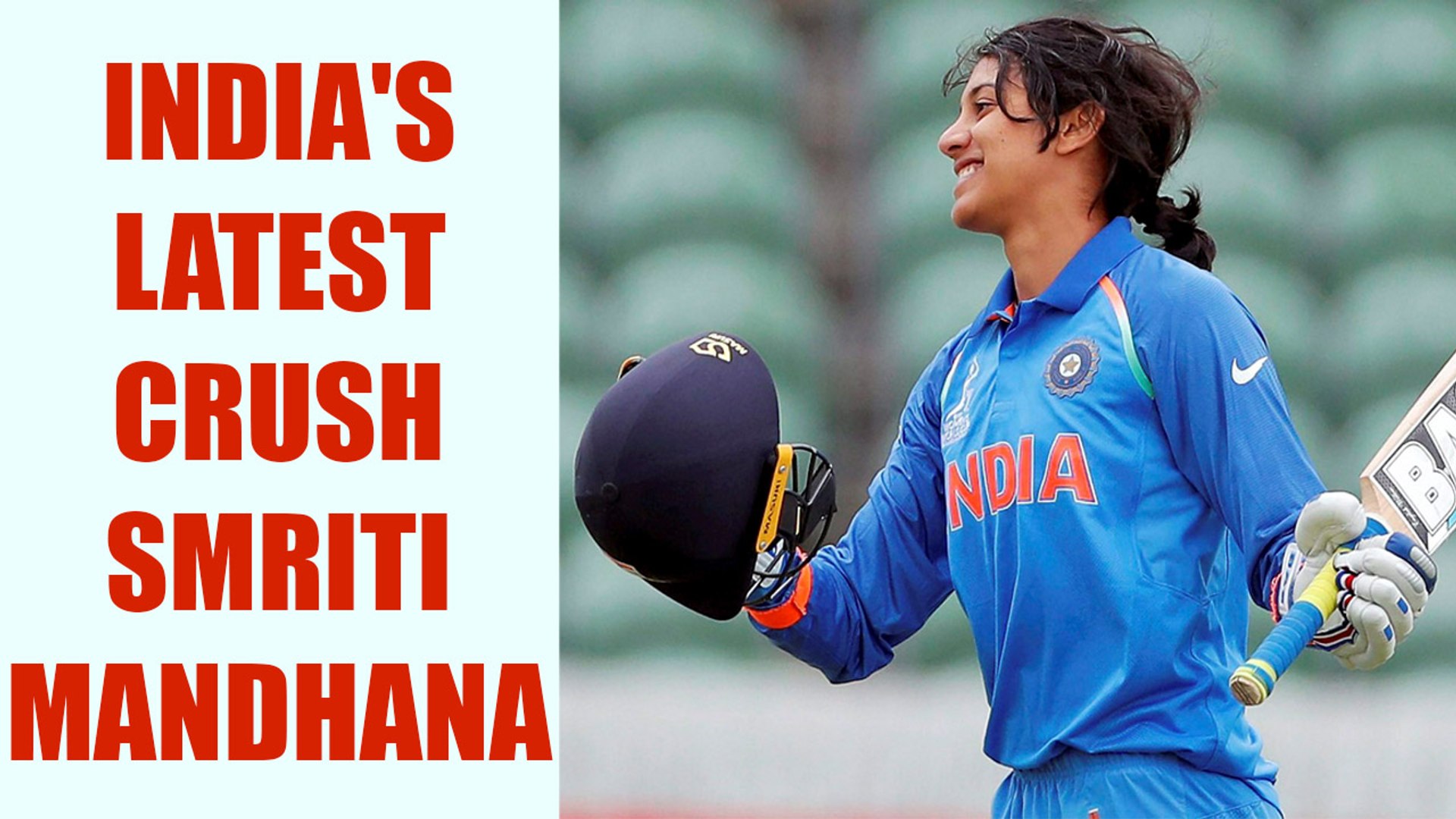 ICC Women World Cup : Smriti Mandhana is making fans crazy with her raw  beauty | Oneindia News - video Dailymotion