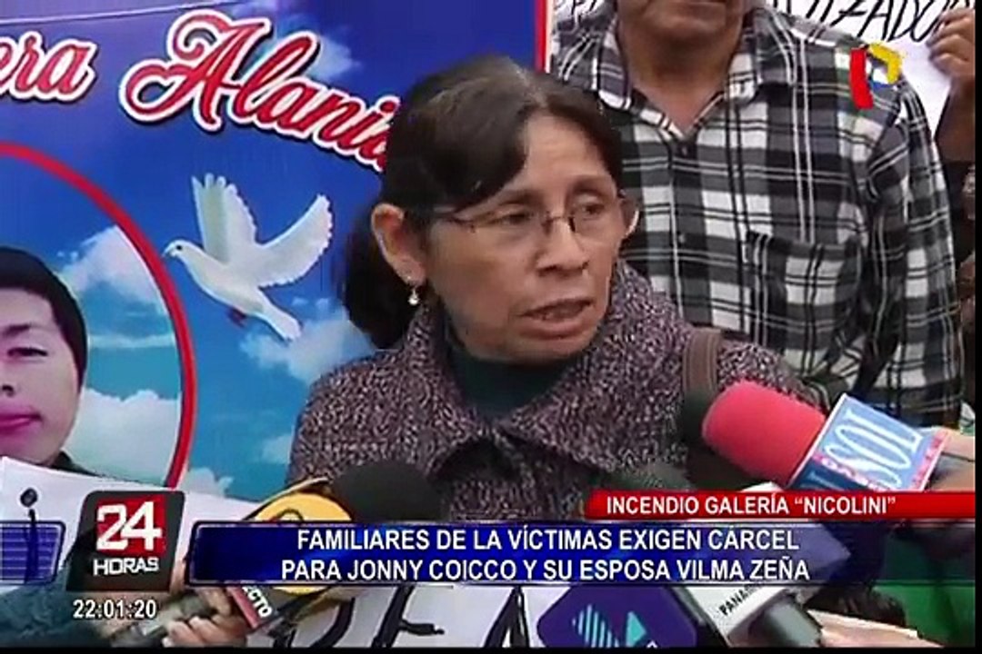 Las Malvinas: familiares de víctimas exigen cárcel para Jonny Coicco y Vilma Zeña