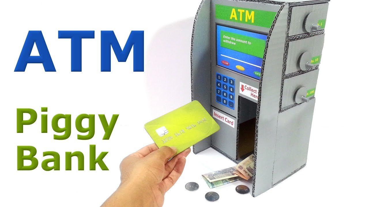 Comment faire la machine atm - tirelire pour les enfants