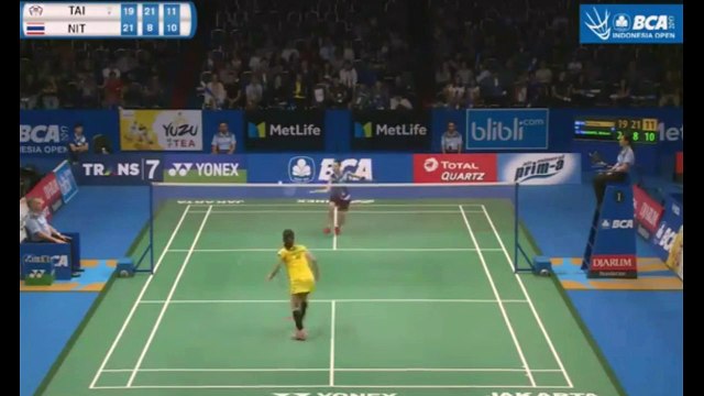 Tai Tzu Ying vs Nichaon Jindapol - Indonesia Open 2017- BEST HIGHLIGHTS
