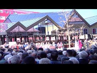 Report TV - Dita e Verës, inaugurohet Pazari i Ri, Rama:Ne hapim çadra pune