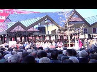 Report TV - Dita e Verës, inaugurohet Pazari i Ri, Rama:Ne hapim çadra pune