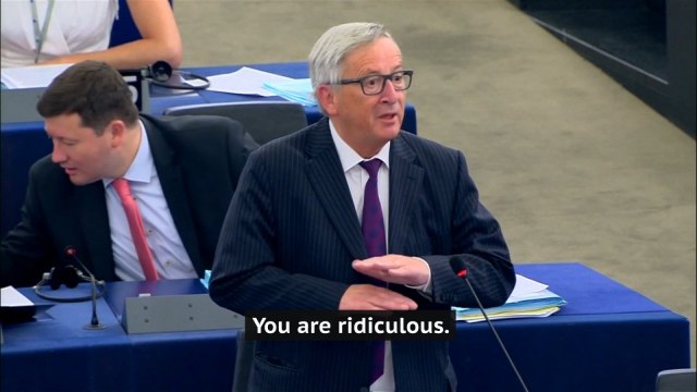 Jean-Claude Juncker calls European Parliament 'ridiculous' after small number of MEPs attend debate