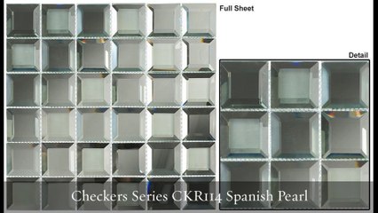 Checkers Series Glass Mosaic Tiles