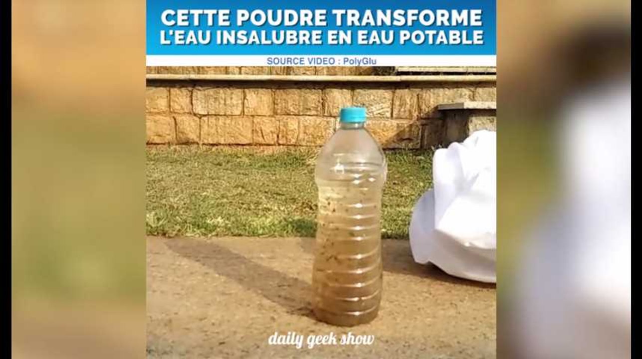Cette poudre transforme l'eau insalubre en eau potable