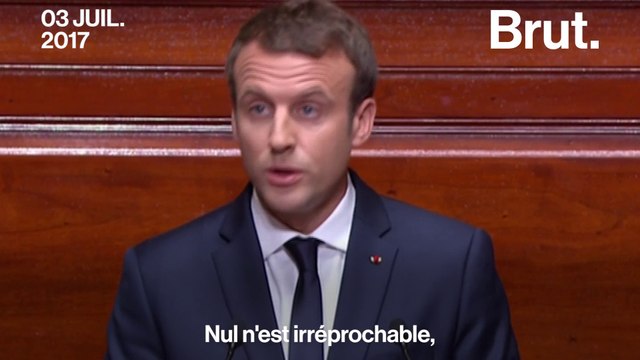 Devant le Congrès de Versailles, Emmanuel Macron dit vouloir en finir avec cette recherche incessante du scandale