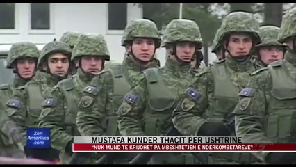 Mustafa kundër Thaçit për ushtrinë - News, Lajme - Vizion Plus