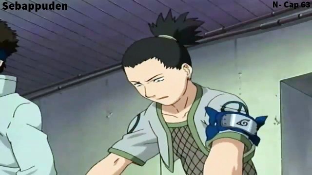 Naruto Emocionado Empuja a Shikamaru Para Que Enfrente a Temari