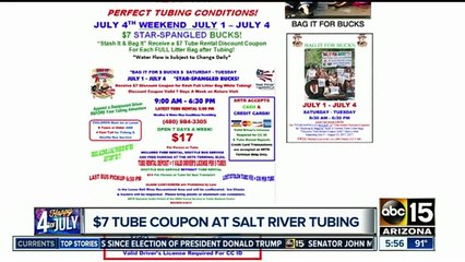 Float down the Salt River for 4th of July