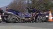 Report TV - Motori përplas Benzin pranë Urës së Tabakëve,dy të plagosur