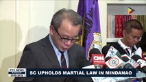 SC upholds Martial Law in Mindanao