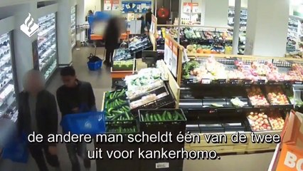 MULTICULTURAL EUROPE welcoming committee! Muslim migrant knocks out a Dutch customer for no apparent reason