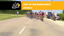 Fin de l'échappée / End of the breakaway - Étape 4 / Stage 4 - Tour de France 2017