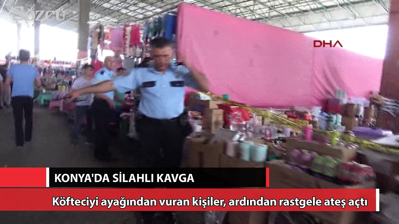 Köfteciyi vurup rastgele ateş açtılar