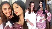 Pregnant Celina Jaitly & Esha Deol SHOW OFF Baby Bumps Together