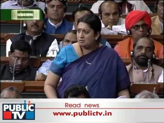 HRD Minister Smriti Irani's speech in Lok Sabha on JNU and Rohit