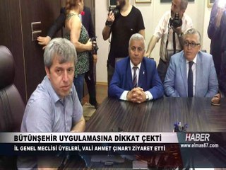 Vali Çınar, İl Özel İdaresi'yle birlikte...