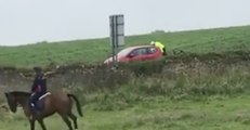 Distracted Cyclist Ploughs Into Back of Car