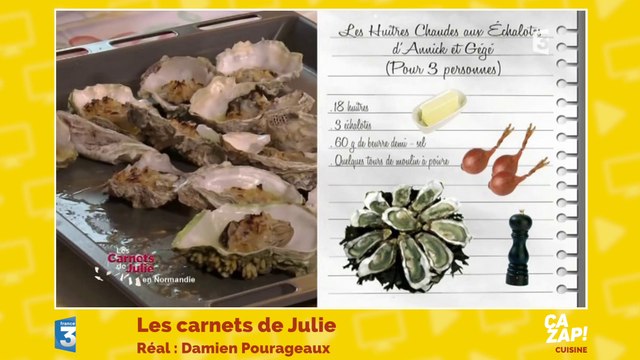 Comment réaliser des huîtres chaudes aux échalotes ?