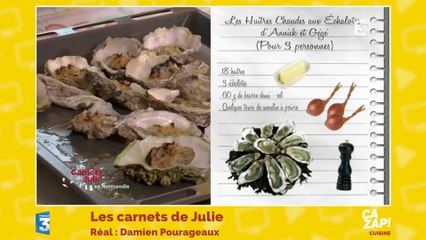 Comment réaliser des huîtres chaudes aux échalotes  ?