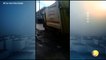 Correio Verdade - Um caminhão de coleta de lixo caiu em um buraco no Centro de João Pessoa